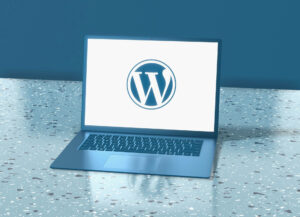 Wordpress on a laptop