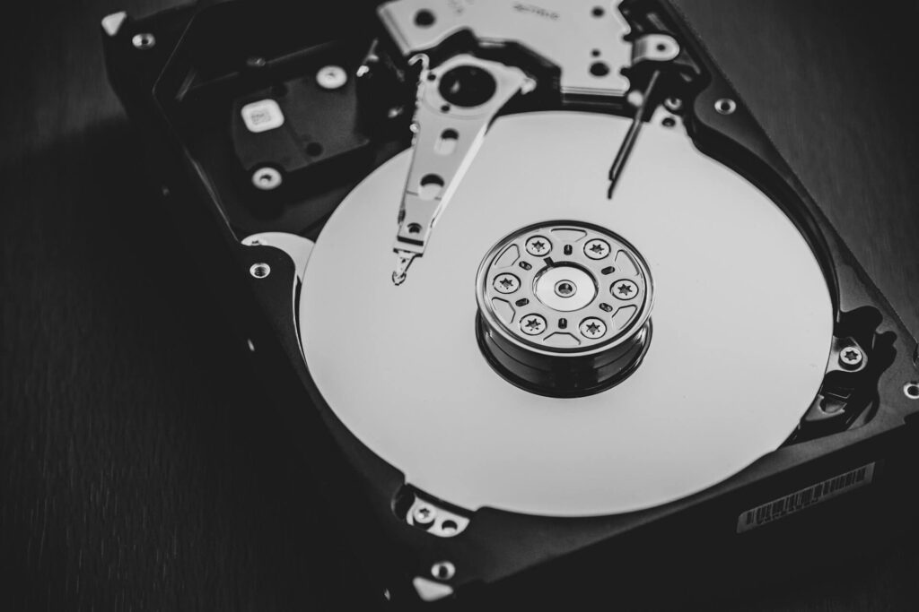 Picture of hard disk